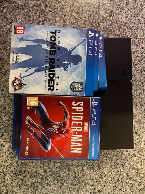 SONY PLAYSTATION 4  1TB WITH 2 CONTROLLERS and 6 GAMES