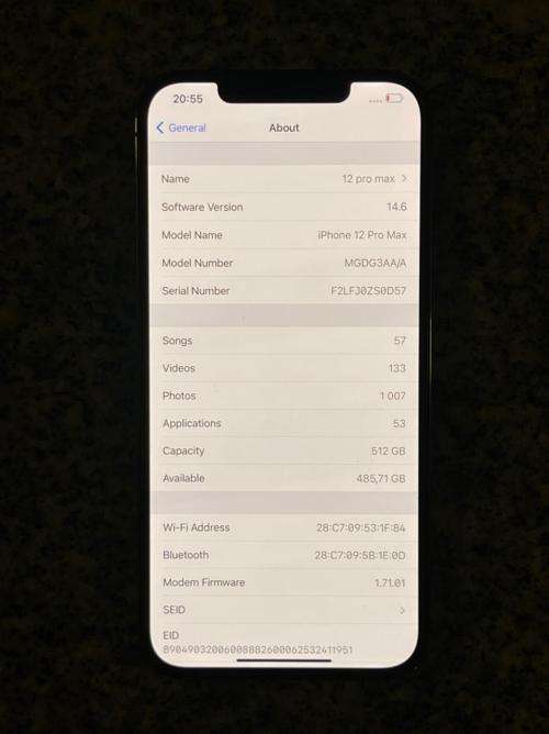 Apple iPhone 12 Pro Max  512GB,  Mint condition 100% batt health