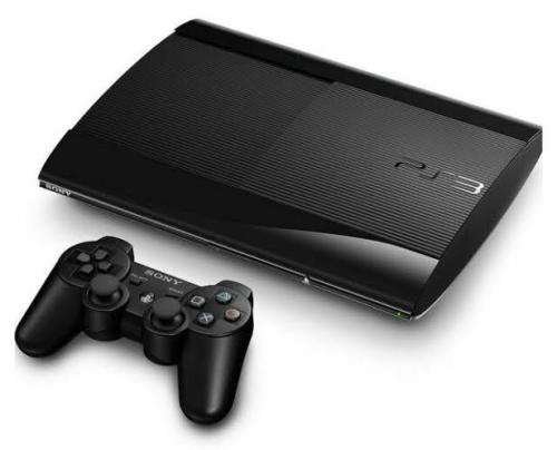 SONY PLAYSTATION 3 SLIM 12GB 1 CONTROLLER  and 6 GAMES