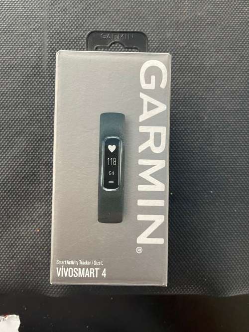 Garmin Vivosmart 4 Activity Tracker Watch - Midnight with Black Band, Large