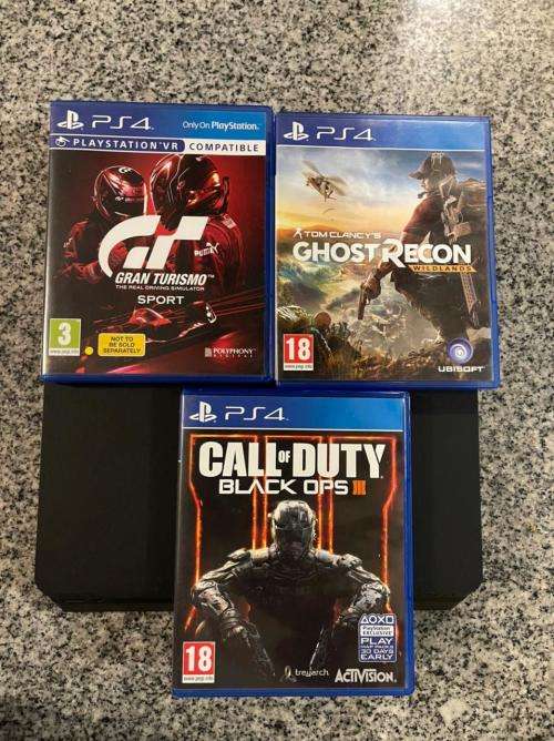 SONY PLAYSTATION 4 500GB SLIM REFURBISHED WITH 3 GAMES