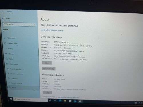 DELL LATITUDE 7280 CORE i7 7th GEN 8GB RAM 256GB SSD MINT CONDITION