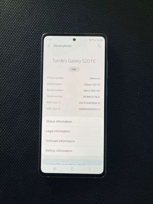 SAMSUNG GALAXY S20 FE  - 128GB - DUAL SIM