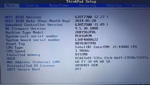 Lenovo ThinkPad T440 UltraBook, Intel i5-4300U, 8GB Memory, 120GB SDD, Windows 11 Pro