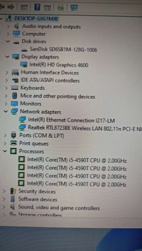 HP EliteDesk 800 G1 DM, Intel i5-4590T@2GHz, 8GB memory, 128GB SATA SSD, WiFi, Windows 11