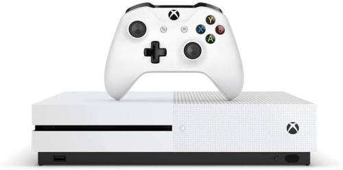 XBOX BOX ONE S 1TB 1681 WITH 2 CONTROLLERS and 1 GAME