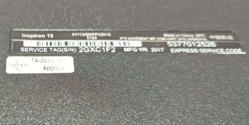 Dell Inspiron 15 3558, i5-5200U@2.2GHz, Nvidia GeForce 920M GPU 2GB VRAM, 16GB RAM, 256GB SSD