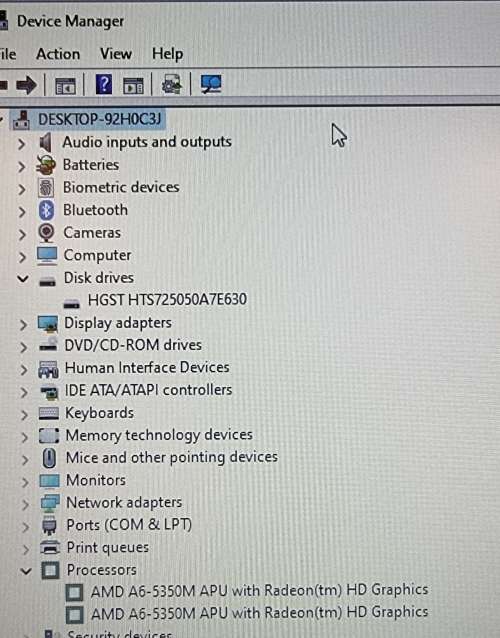 HP ProBook 645 G1 AMD-A6 5350M@2.9 GHz, AMD Radeon HD 8450G GPU, Windows 11 Pro, 8GB RAM, 500 GB HDD