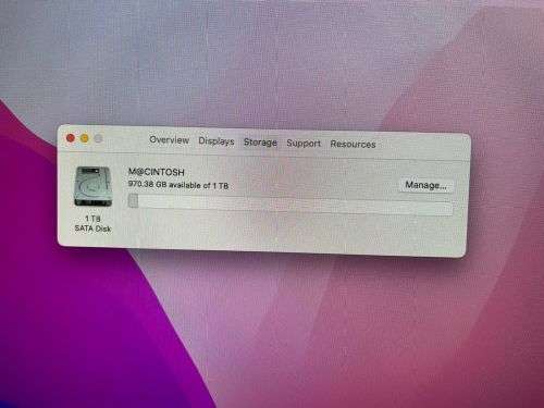 I MAC 2015 , 21.5 INCH DUAL  CORE i5 8GB RAM 1TB HDD NEW SLIM DESIGN