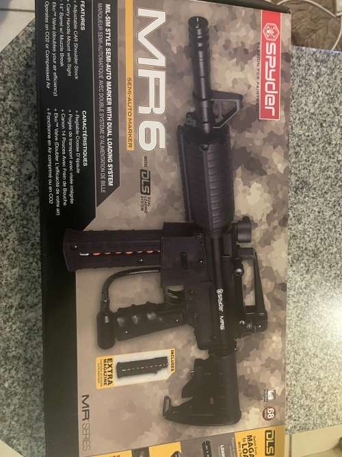 Spyder MR6 Paintball Gun Black New