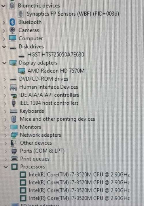 HP EliteBook 8570p, i7-3520M@2.9GHz, Radeon HD7570M Graphics, 8GB RAM,. 500GB HDD, Win 11Pro