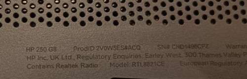 In original box, HP 250 G8, Intel Celeron N2040@1.1GHz, 8GB Memory, 240GB SSD, Windows 11 Pro