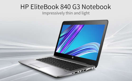HP EliteBook 840G3, 14` FHD LED Display, Intel i5-6300U@2.4GHz, 16GB RAM, 256GB m.2 SSD, 500GB HDD