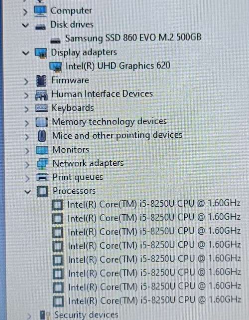 Dell Latitude 5490, 14` FHD display, 8th Gen Intel i5-8250U@1.6GHz, 12GB RAM, 500GB SSD