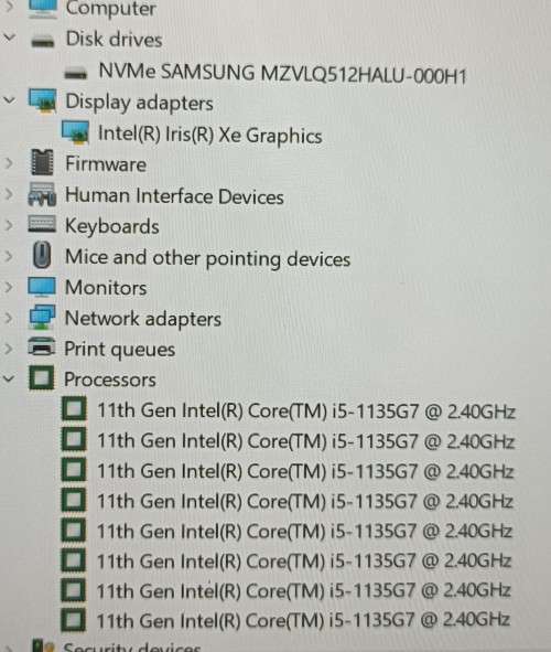 HP 14s-dq2xxx, 11th Gen Core i5-1135G7@2.4GHz, 14` FHD LED Display, 16GB RAM. 512GB Samsung NVMe SSD