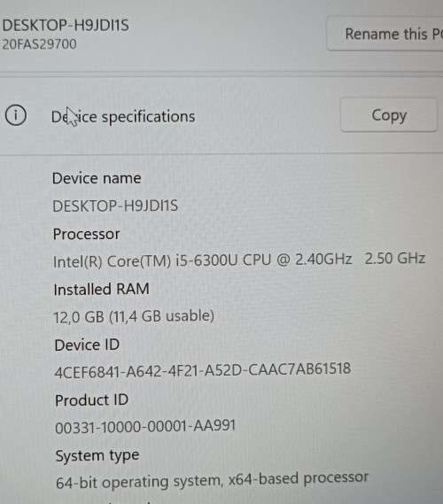 Lenovo ThinkPad T460s, 6th Gen i5-6300U@2.4GHz, 12GB RAM, 240GB m.2 SSD, 14` FHD Display, Win11