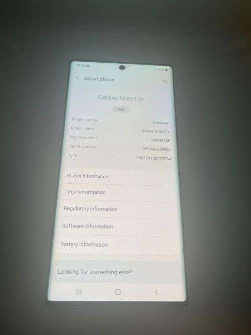 SAMSUNG NOTE 10+ SINGLE SIM 12GB RAM  256GB MINT CONDITION