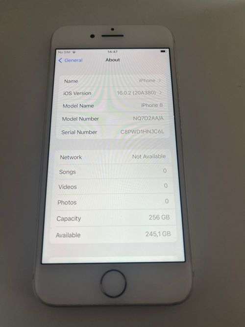 I PHONE 8 256GB 85% BATT HEALTH MINT CONDITION