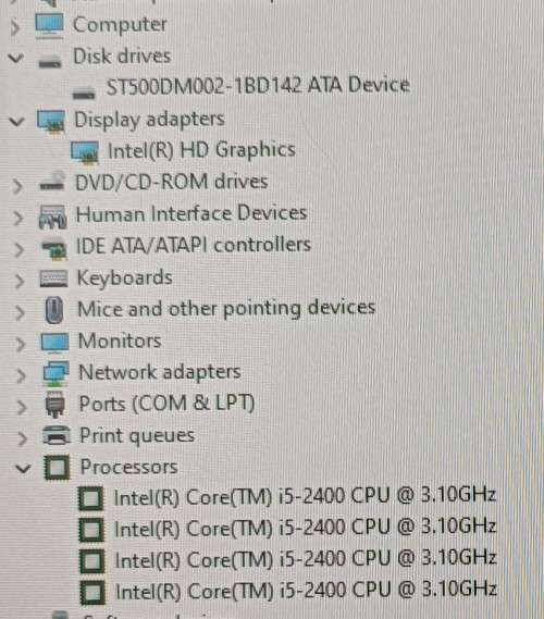 Dell OptiPlex 790, Intel i5-2400@3.1GHz, 4GB RAM, 500GB HDD, DVD ROM