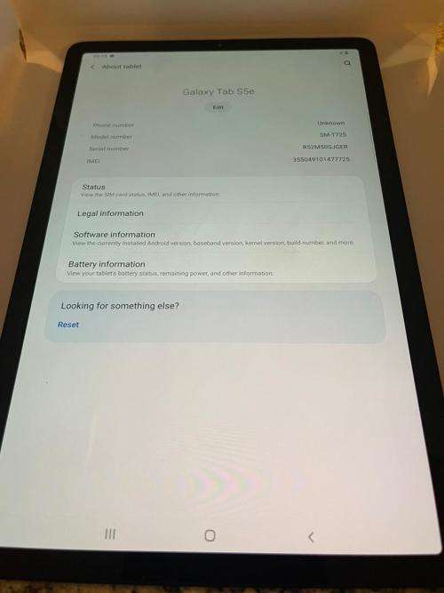 SAMSUNG TAB S5e T275 MINT CONDITION 4GB RAM 64GB MEMORY