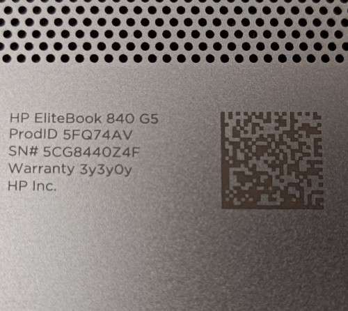 HP EliteBook 840 G5, 7th Gen Intel i7-7500U@2.7GHz, 16GB RAM, 512GB NVMe SSD, 14` FHD LED Display