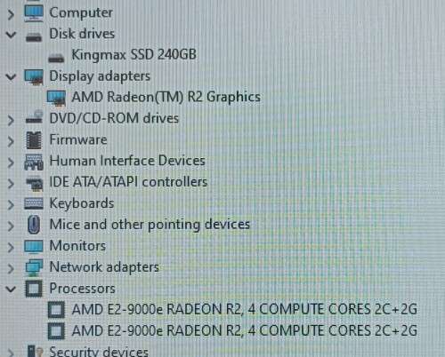 HP 255 G6 AMD E2-9000 15.6` Notebook, AMD E2-9000e Radeon R2@1.5GHz, 8GB RAM, 240GB SSD, Win 11