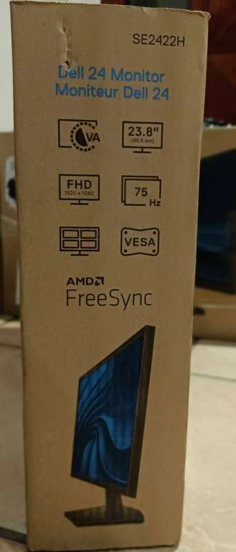 New in Box, Dell SE2422H 23.8-inch Full HD 8ms LCD Monitor - AMD FreeSynch support