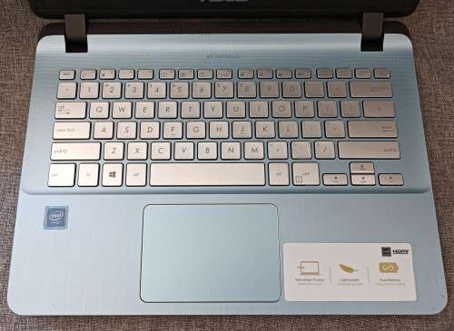 ASUS Laptop X407MA Intel Dual Core N4000 up to 2.60GHz Processor, 8GB RAM, 128GB SSD, 500GB HDD
