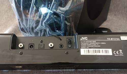 TH-BY370 Jvc 2.1CH With Subwoofer, Bluetooth Sound Bar with remote