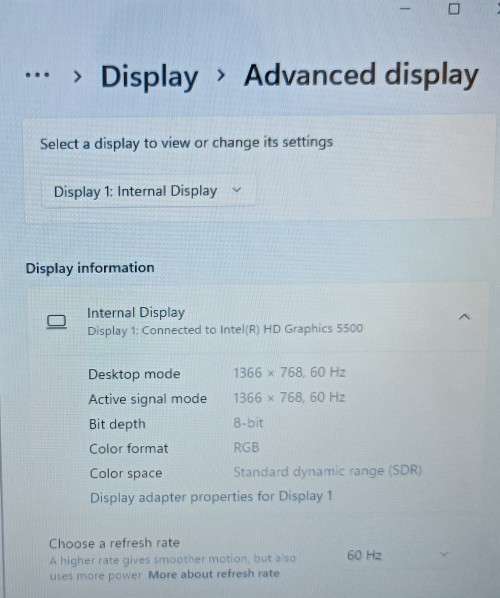 Dell Inspiron 3558, Nvidia 920M GPU, Intel i5-5200U@2.2GHz,8GB RAM, 1TB HDD, 15.6` HD Display, Win11