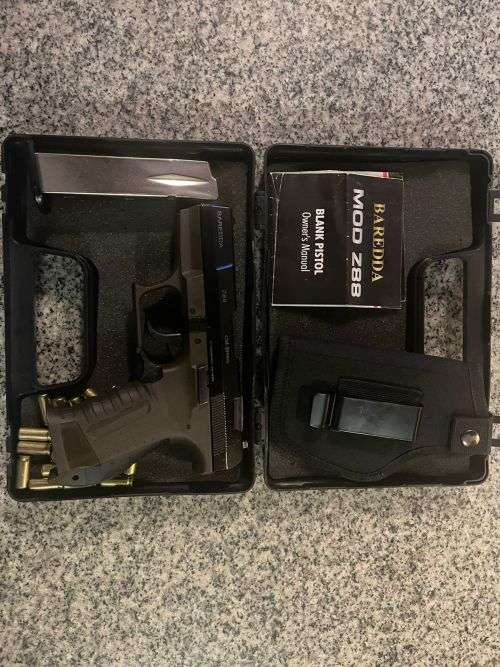 BAREDDA Z88-B BLANK FIRING / SIGNAL GUN, BLACK SOUNDS LIKE A REAL GUN
