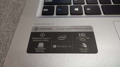 Connex SlimBook 2 L1420, Intel Celeron N3350@1.1GHz, 3GB RAM, 32GB eMMC, 14` HD (1366x768) Display