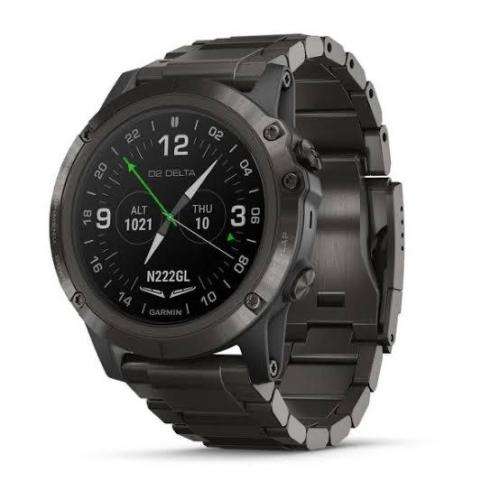 Garmin D2 Delta PX, GPS Pilot Watch Pulse Ox Sensor With titanium Band Mint Condition Retail 26k