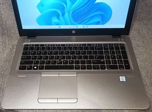 HP EliteBook 850G3, Intel i7-6600U@2.6GHz, 16GB RAM, 256GB NVMe SSD, 15.6` HD Display (1366x768)