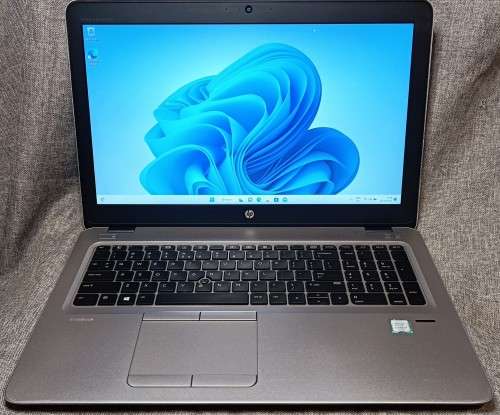 HP EliteBook 850G3, Intel i7-6600U@2.6GHz, 16GB RAM, 256GB NVMe SSD, 1TB HDD, 15.6` FHD Display