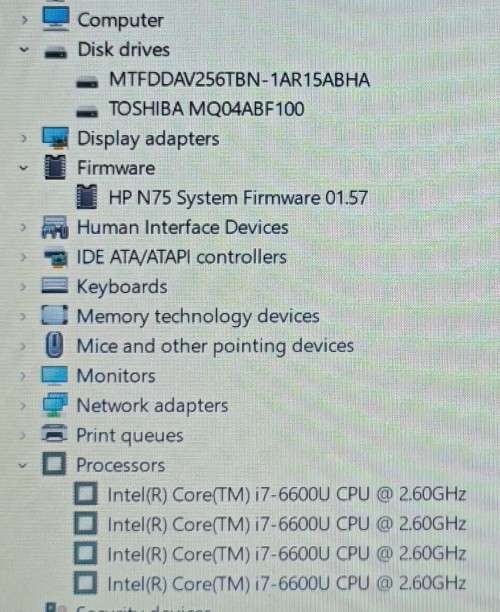HP EliteBook 850G3, Intel i7-6600U@2.6GHz, 16GB RAM, 256GB NVMe SSD, 1TB HDD, 15.6` FHD Display