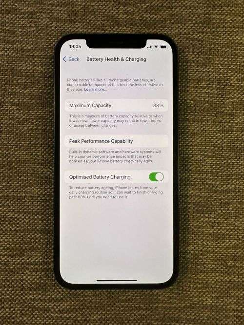 I PHONE 12 BLUE 256GB 88% BATTERY HEALTH