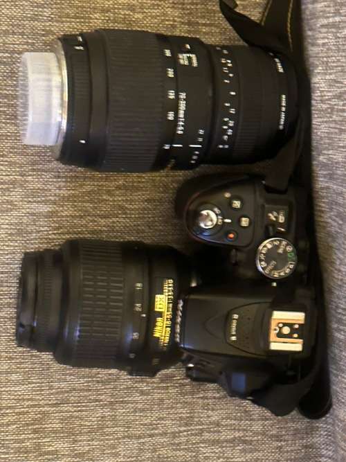 Nikon D5300 DSLR 24.2MP with 18-55mm DX VR Lens & Sigma 70-300MM lenses