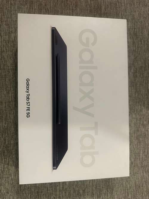 Samsung Galaxy Tab S7 FE 5G 128GB - Mystic Black New Sealed With Keyboard and S Pen