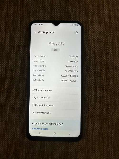 Samsung Galaxy A13 64GB LTE Dual Sim -Grey Mint