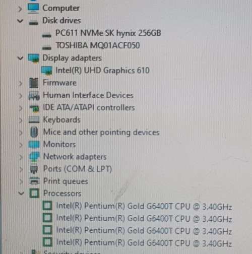 Dell OptiPlex 3080 micro, 10th Gen Intel Pentium Gold G6400T@3.4GHz, 8GB RAM,256GB NVME, 1TB HDD