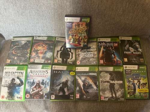 X BOX 360 250GB 3 CONTROLLER & 13 GAMES