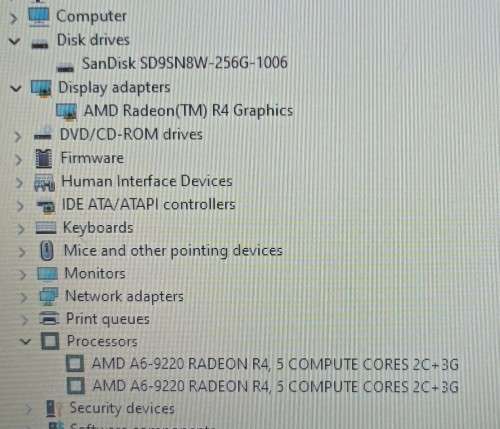 HP 255G6, AMD A6-9220 Radeon R4@2.5GHz, 16GB RAM, 256GB SSD, DVD-RW, 15` HD Display, Win11