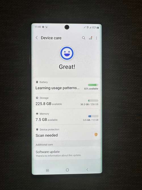 SAMSUNG NOTE 10 5G SINGLE SIM 12GB RAM 256GB MINT