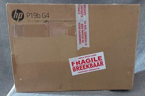 New in Box HP P19b G4 Monitor 47 cm (18.5`) 1366 x 768 pixels WXGA LED Black