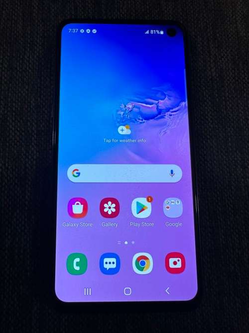 SAMSUNG S10e 128GB SINGLE SIM PRISM   MINT CONDITION