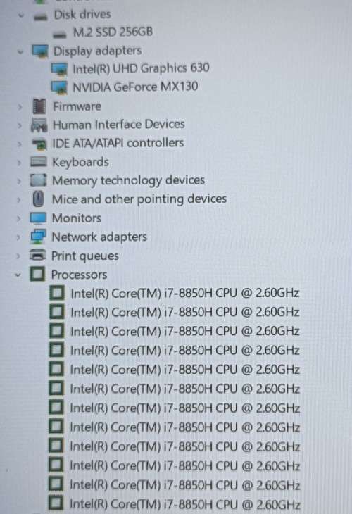 Dell Latitude 5591, Nvidia MX130 GPU, i7-8850H@2.6GHz, 16GB RAM, 256GB m.2 SSD, 15` FHD Display