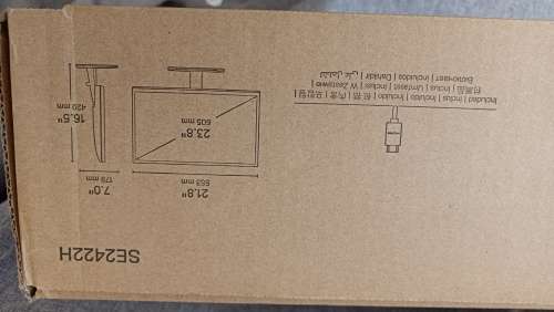 New in Box Dell 24` Monitor - SE2422H -1920x1080  23.8` Display, 75Hz Refresh Rate, AMD FreeSynch,