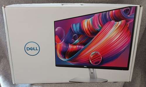 In original box, Dell 24` FHD S2421HN LED 75Hz AMD FreeSynch IPS Monitor - Silver