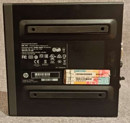 HP EliteDesk 800 G1 DM, Intel i5-4590T@2GHz, 8GB RAM, 500GB HDD
